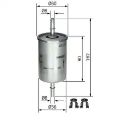 Топливный фильтр BOSCH 0 450 905 275 MB W202/W140/W124/W210/Vito/Sprinter 1.8-6.0 92-06