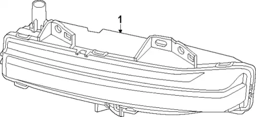 Mistlamp - voor LR167238 LAND ROVER