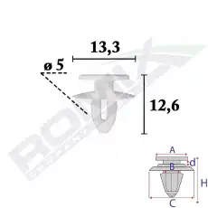 Клипса обшивки C70635 ROMIX