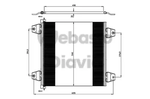 Радиатор кондиционера (конденсатор) WEBASTO 82D0226248MA