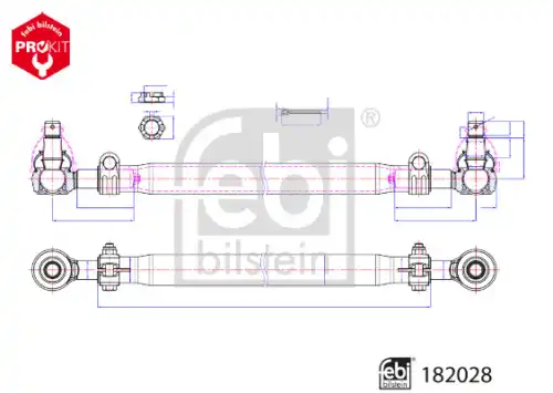 Рулевая тягa 182028 FEBI