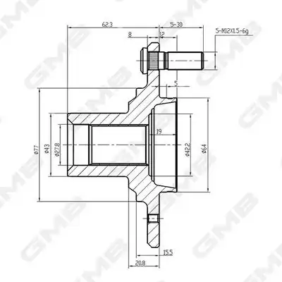 Ступица GMB GH10300