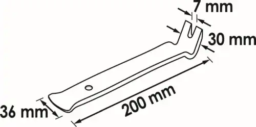 Монтажный ломик V1371-1 VIGOR