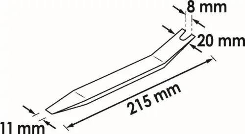 Съемник клипс, обшивки двери V2495 VIGOR