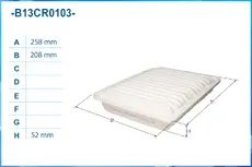Фильтр воздушный CWORKS B13CR0103