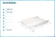 Салонный фильтр CWORKS B14CR0036