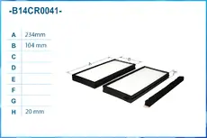 Салонный фильтр CWORKS B14CR0041