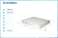 Салонный фильтр CWORKS B14CR0043