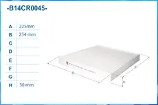 Салонный фильтр CWORKS B14CR0045