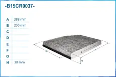 Салонный фильтр CWORKS B15CR0037