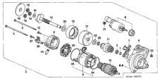 Стартер HONDA 31200-RNA-A01