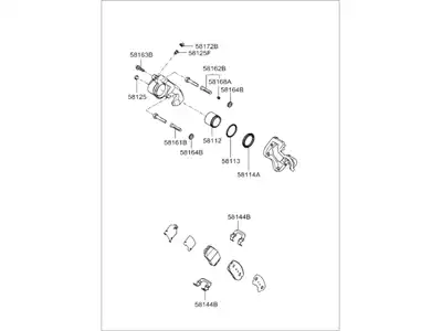 Тормозной суппорт 58130-2H300 HYUNDAI