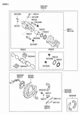 ТОРМОЗНОЙ СУППОРТ 58310-2HA00 HYUNDAI