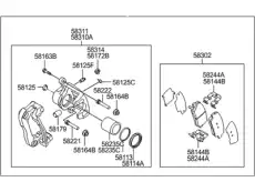 тормозной суппорт 58230-3M110 HYUNDAI