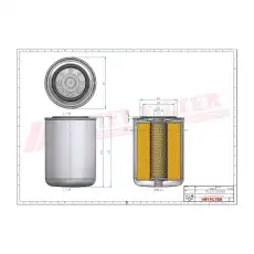 Фильтр масляный HIFI T7315