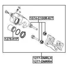 Суппорт тормозной FEBEST 1277-DMRLH