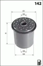 Топливный фильтр MECAFILTER ELG5226 Peugeot 406/605, Citroen Xantia, Fiat Ulysse 2.1TD & 12V 96>