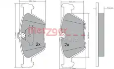 Тормозные колодки дисковые METZGER 1170086