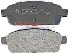 Тормозные колодки дисковые METZGER 1170164