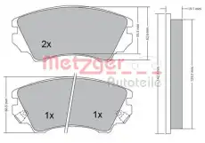 Тормозные колодки дисковые METZGER 1170221