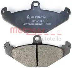 Тормозные колодки дисковые METZGER 1170362