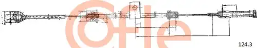 Тросик стартера 92.124.3 COFLE