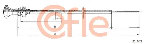 Тросик стартера 92.21.083 COFLE