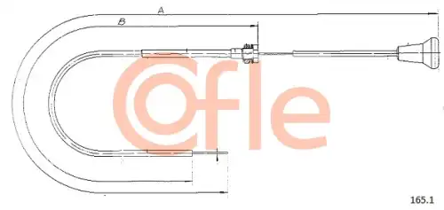 Тросик стартера 92.165.1 COFLE