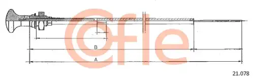 Тросик стартера 92.21.078 COFLE