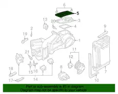 Салонный фильтр PORSCHE 1H0819644B