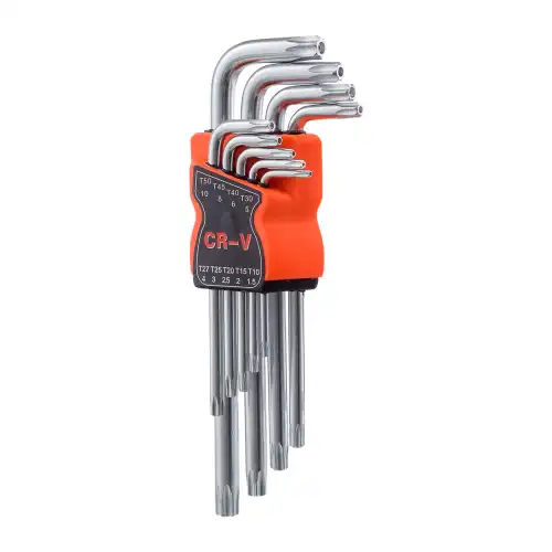 Набор ключей TORX (9 предметов) 'ZIPOWER' PM4461