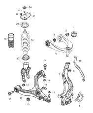 68506657AA Пружина передней подвески WK MOPAR