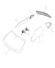 ATHERMAL CRYSTAL FRONT DOOR 04816142AC MOPAR