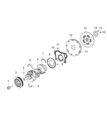 SCREW HEX FLANGE HEAD 06511835AA MOPAR