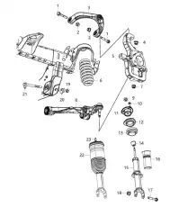 SPRING AIR SUSPENSION 04877147AH MOPAR