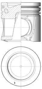 PISTON (443 - Поршень) 41798600 KS