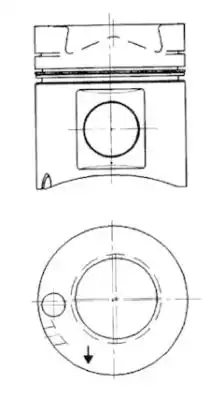 PISTON (443 - Поршень) 91467800 KS