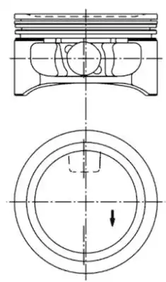 PISTON (443 - Поршень) 97400600 KS