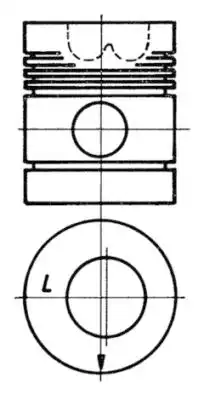 PISTON (443 - Поршень) 92774601 KS