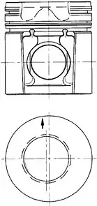 PISTON (443 - Поршень) 99529600 KS