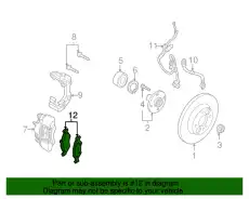Тормозные колодки дисковые FORD 3S4Z-2001-AA