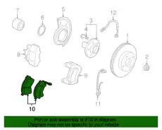 Тормозные колодки дисковые FORD 1U2Z-2V001-BA