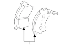 Тормозные колодки дисковые FORD 4L8Z-2001-AA