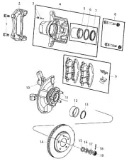 колодки дисковые торм. перед. Jeep 68020494AA