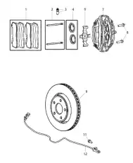 колодки дисковые торм. перед. Jeep 68003610AA