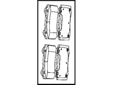 колодки дисковые торм. перед. Jeep 68034993AA