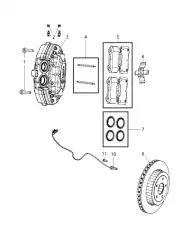 колодки дисковые торм. перед. Jeep 68034993AA