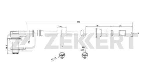 Датчик ABS ZEKKERT SE6027