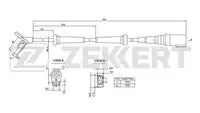 Датчик ABS ZEKKERT SE6054