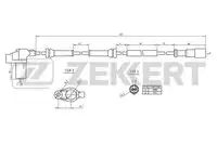 Датчик ABS ZEKKERT SE6169